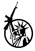 It's Liberty with a weapon! Irony!